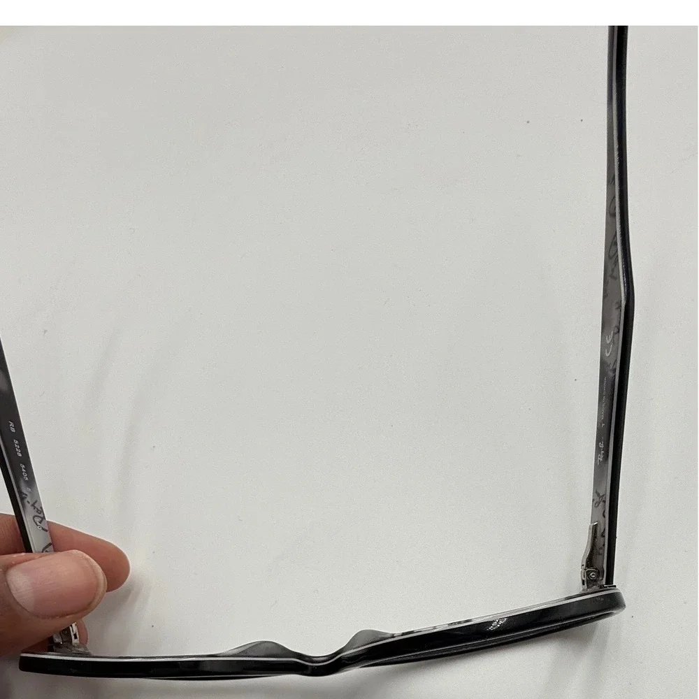 Ray-Ban RB 5228 5405 Eyeglasses Frames Matte Black Grey Script Logo‎ 53-17-140